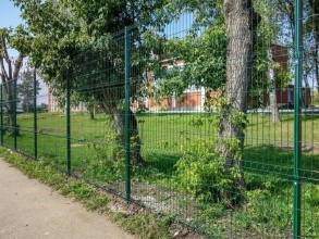 3D заборы для школы 90 метров фото в Малаховке