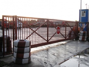 Решетчатые ворота откатные - пример 12 фото в Малаховке